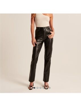 Abercrombie & Fitch faux leather pants
